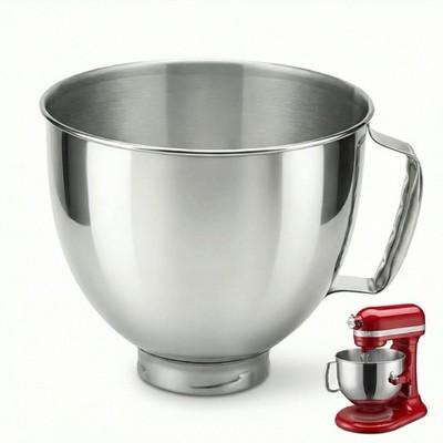 5QT Stainless Steel Mixer Bowl Replacment, Compatible with KitchenAid TiltHea...
