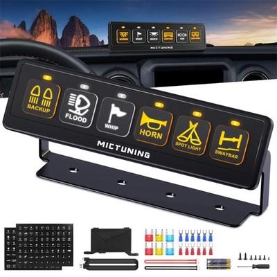 6 Gang Wireless Switch Panel ON-Off Remote Circuit Control Relay System Box 12V