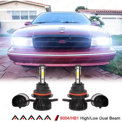 6000K 2X Front LED Headlight Bulbs High Low Beam For Chevrolet Caprice 1991-1996