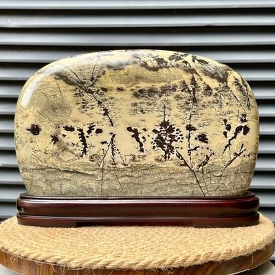7.4 lb Scenic Stone Picture Art Thoughtful Gift Display Decor Stand
