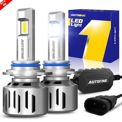 9012 HIR2 LED Headlight Bulbs High Low Beam 100W 80000LM White Super Bright 13S