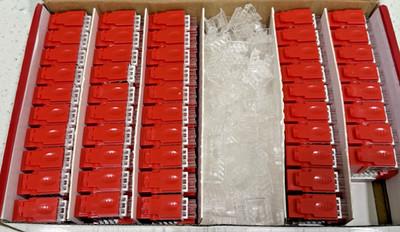 96 Pack Cat6A RJ45 Keystone Jacks 110 Punch Down 8P8C Network Ethernet Connector