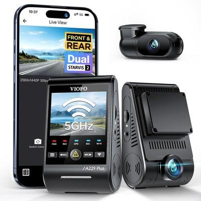 A229 Plus Dash Cam Front and Rear, Dual STARVIS 2 Sensors, 2 Channel HDR, 144...