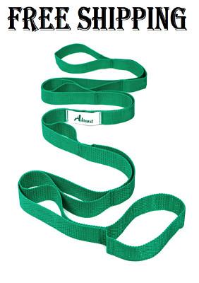 Abiarst Stretching Strap Yoga Strap for Physical Therapy, 10 Loops Yoga Strap...
