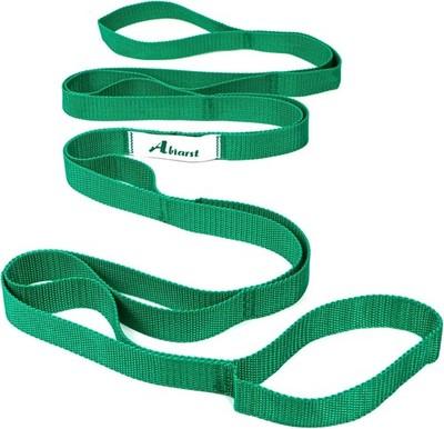 Abiarst Stretching Strap Yoga Straps Physical Therapy 10 Loops Non-Elastic