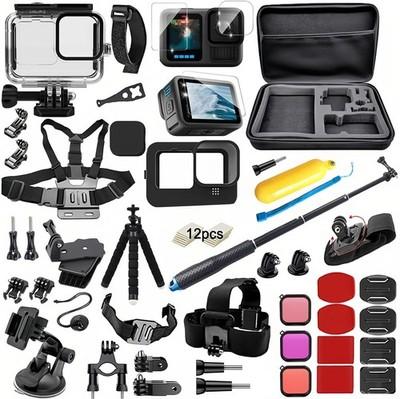 Accessories Kit for Gopro Hero 13 Black Accessory Bundle Waterproof Housing Case