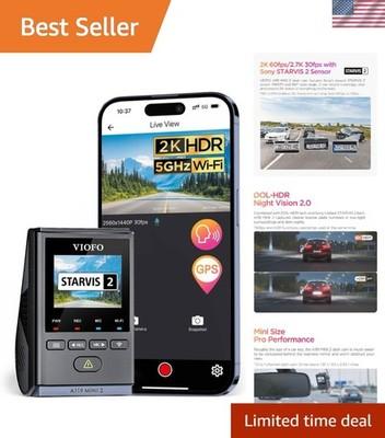 Advanced 2K Dash Cam A119 Mini 2 with Night Vision & Buffered 24/7 Parking Mode