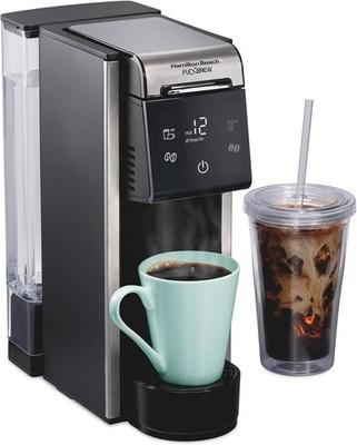 Advanced 4-in-1 Single Serve Hot & Iced Coffee Maker with Removable 45 oz.