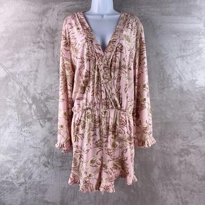 Agua Bendita X Target Collection Romper Womens Size XXL Pink Floral Boho