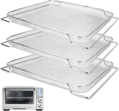 Air Fryer Basket Breville BOV900BSS Smart Oven Air Fryer Pro 3pcs Stainless