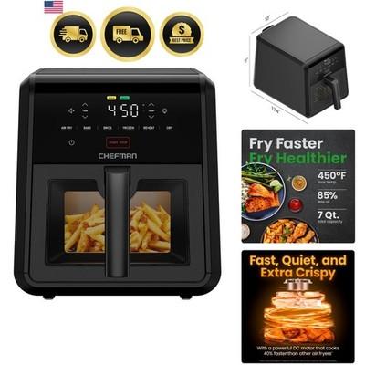 Air Fryer TurboFry 7-Qt, 6-in-1 High-Powered 450°F Cooking for Crispier Resul...
