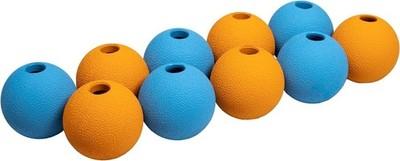 Amazon Basics Dog Toys, Interactive Fetch Rubber Balls, (Pack of 10), 2.5 Inch,