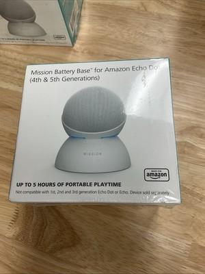 Amazon Battery Base for Echo Dot 4th & 5th Generation - WHITE
