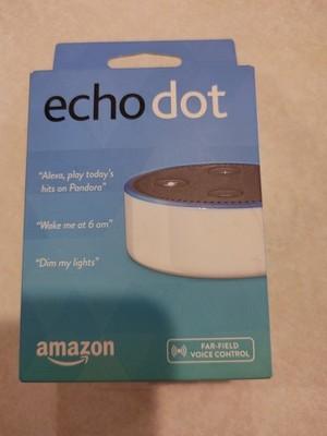 Amazon Echo Dot (2nd Generation) WHITE Smart Speaker w Alexa NEW Sealed Box