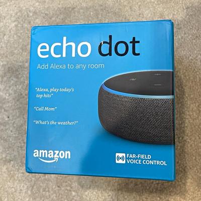Amazon Echo Dot (3rd Gen) Alexa Smart Speaker Black Fabric Bluetooth Wi-Fi 2020