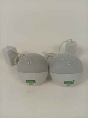 Amazon Echo Dot 5th Gen C2N6L4 White Bluetooth Alexa Smart Speaker LOT OF 2 READ