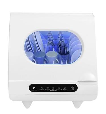 AMONSEE RLT2403108 Portable Countertop Dishwasher, 5 Washing Programs Easy Start