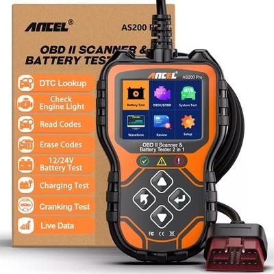 ANCEL AS200 Pro Professional OBD2 Scanner Diagnostic Tool Battery Tester Code Re