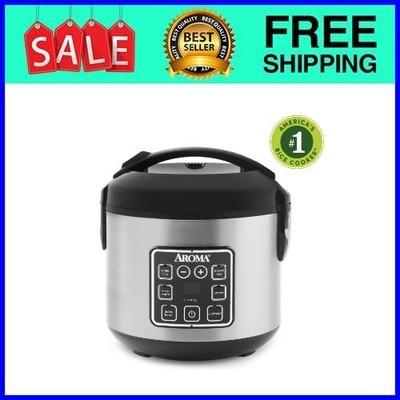 AROMA 8-Cup Digital Rice Cooker Food Steamer Fast Ship USA