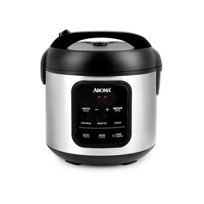 Aroma Digital Rice Cooker 4-Cup Uncooked / 8-Cup Cooked Steamer Multicooker