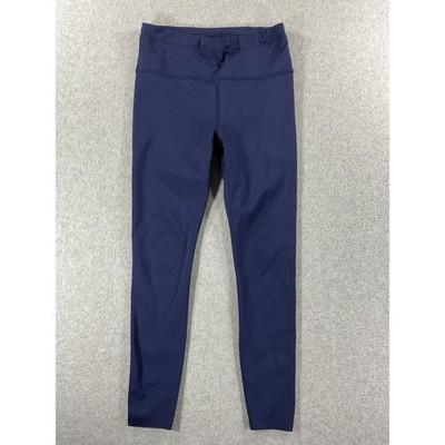 Athleta Accelerate 7/8 Tight Navy Blue Leggings Small Running Yoga 1105