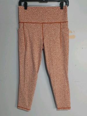 Athleta Pants Womans Sz M Salutation Stash Textured Tight Yoga Pockets (H9)