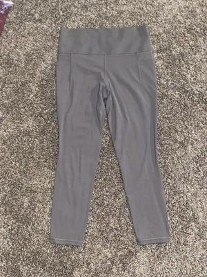 Athleta Salutation Stash Pocket II 7/8 Tight Leggings Taupe Women's M Pockets