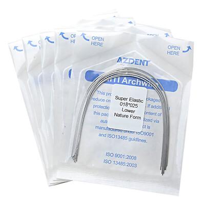 AZDENT Dental Orthodontic Arch Wires Super Elastic Niti Nature Form Rectangular
