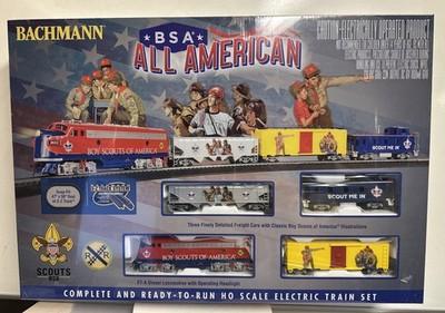 Bachmann HO Scale BSA Boy Scouts Of America All American Train Set #00775 NEW