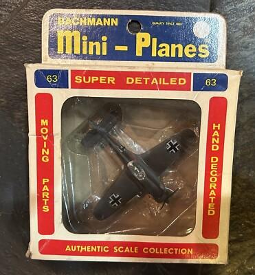 Bachmann Mini-Planes Focke-Wulf 190 #63 Complete In Box- See Pictures