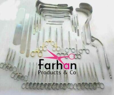 Basic Laparotomy Set 104 Pcs Surgical Instruments Surgery Medical Abdominal Gold