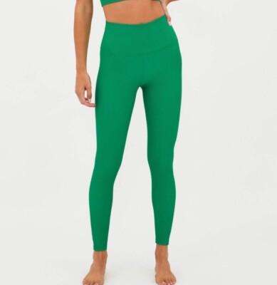 Beach Riot Ayla High Rise Full Length Leggings Jelly Bean Green SZ S EUC