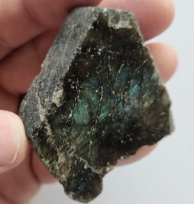 Beautiful Flashy Labradorite Polished Crystal Slab Display Specimen - 70g