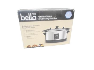 bella PRO - 7-qt. Programmable Slow Cooker with Searing Function - Stainless ...