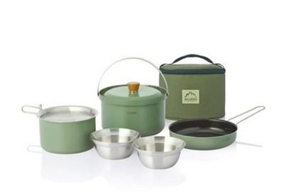 BellRock S9 Premium Stainless Steel Camping Cookware 9 Piece Set Deluxe NIB
