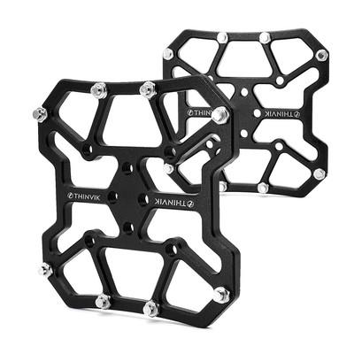 Bike Clipless Pedal Adapters W/ CNC Alloy Platform For SPD SPD-SL Look Keo Delta