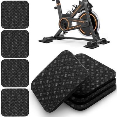 Bike Mat, 4 Pack 6" x 6" Anti Vibration Pads Fits Peloton Bikes