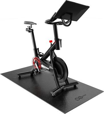 Bike Mat Compatible with Peloton Bike Elliptical Treadmill Mat with 6Mm Thick
