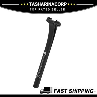 Bike Seat Posts 27.2x330mm Carbon Fiber Matte Black Adjustable Angle 12mm