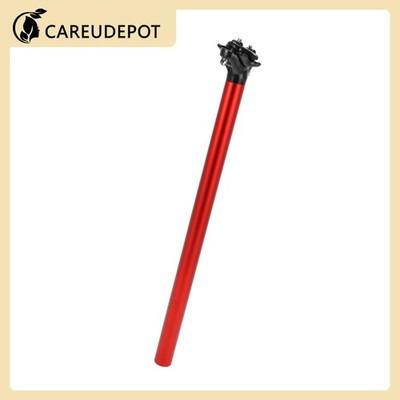 Bike Seat Posts 28.6x500mm Adjustable with Fixing Clip Red