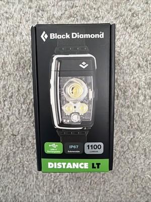 Black Diamond Distance LT 1100 Rechargeable LED Headlamp Black Alloy - NEW