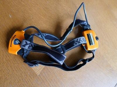 Black Diamond Nightray LED Headlamp (Orange) with Battery Pack 3 AAA