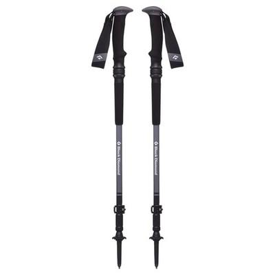 BLACK DIAMOND Trail Pro Shock Trekking Poles 105-140 cm (Shock Grip), Granite