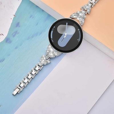 Bling Bling Metal Watch Band Strap for Samsung Galaxy Watch 7 6 5 4 3 2 FE 40mm
