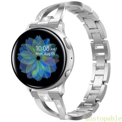 Bling Metal Strap Band For Samsung Galaxy Watch 7 6 5 4 40 44 Diamond Case Cover