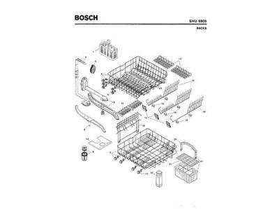 BOSCH 00093046 Silverware Basket Assembly Plastic Dishwasher Accessory