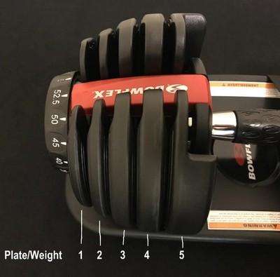 Bowflex SelectTech 552 Dumbbells Plate 3 Replacement Weight 5lb 0oz SERIES 2