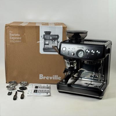 Breville Barista Express Impress Espresso Machine - BES876BST1BNA1 (Black)