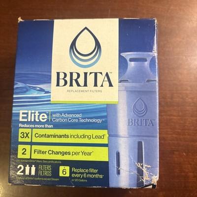Brita 2ct Elite Replacement Water Filter for Pitchers and Dispensers: