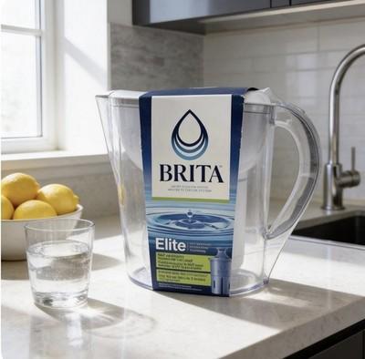 Brita Elite 10 Cup Water Filter Pitcher Filtration System w/ 1 Elite Filter BPA